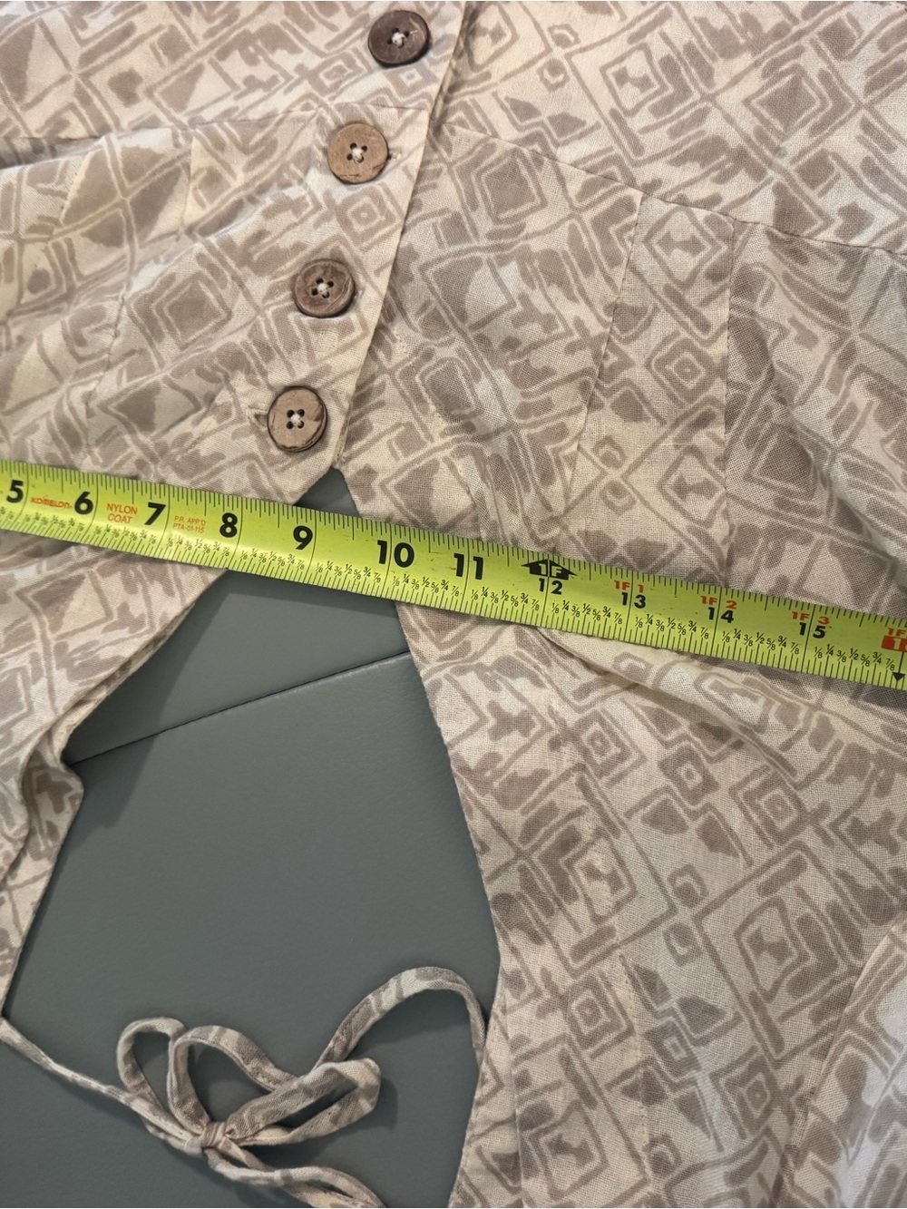 Free People Beige Geometric Print Jumpsuit - Picture 5 of 6